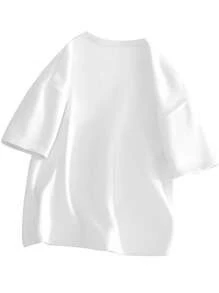 Men Cartoon & Slogan Graphic Tee - White - View 2