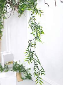 1 cái/3 cái Dây leo lá tre nhân tạo - Thích hợp cho nhà, vườn, vỏ máy điều hòa, đồ trang trí treo quanh năm trong nhà/ngoài trời, ngày lễ tình nhân, quà tặng - Nhiều màu - Xem 8