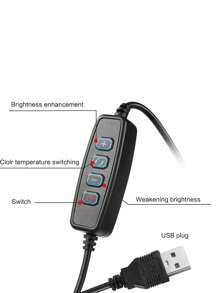 6 pulgadas Luz de aro selfi con flexible Soporte trípode - Negro - Ver 7