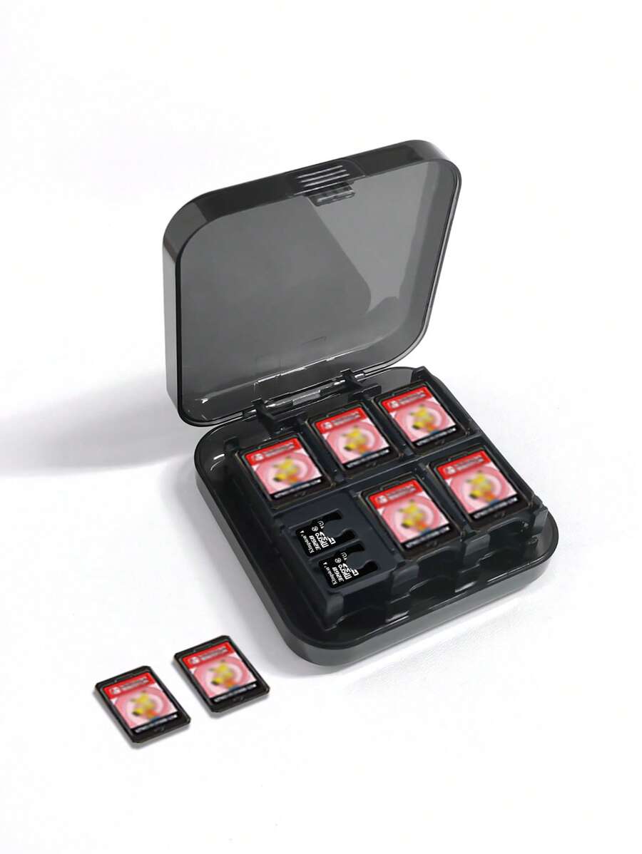 1 hộp lưu trữ thẻ trò chơi Tương thích với Oled/Lite - màu đen - Xem 1