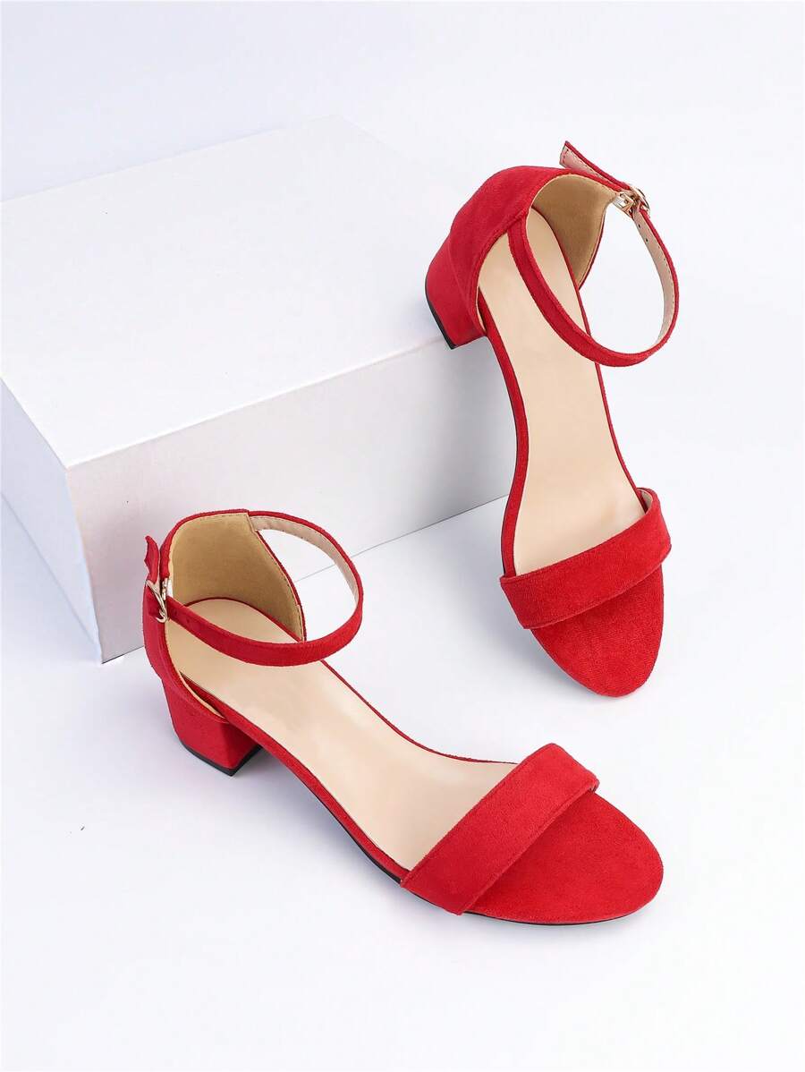 Minetom Damen Velours Pumps - Elegante Spangenpumps Mit Blockabsatz Für Hochzeiten & Partys