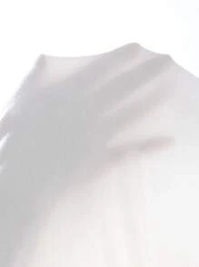 CovetEZ Plus Solid Ruched Tank Top - White - View 6