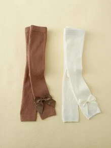 2条装婴儿春秋季七分打底裤 - 彩色 - 查看 1