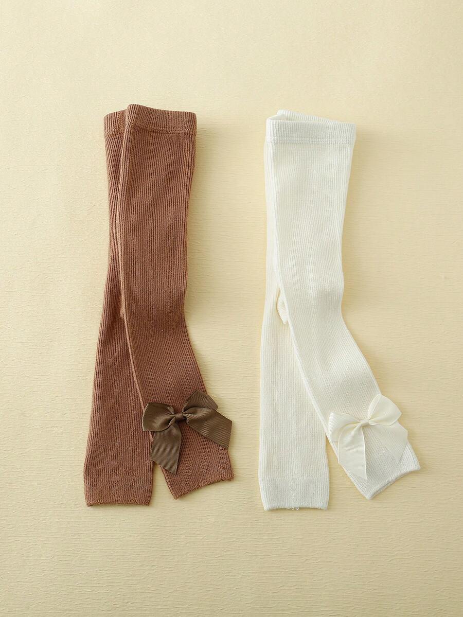 2条装婴儿春秋季七分打底裤 - 彩色 - 查看 1