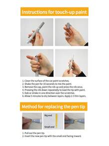 Car Dedicated White Touch-Up Paint Compatible With Volkswagen - White - View 6