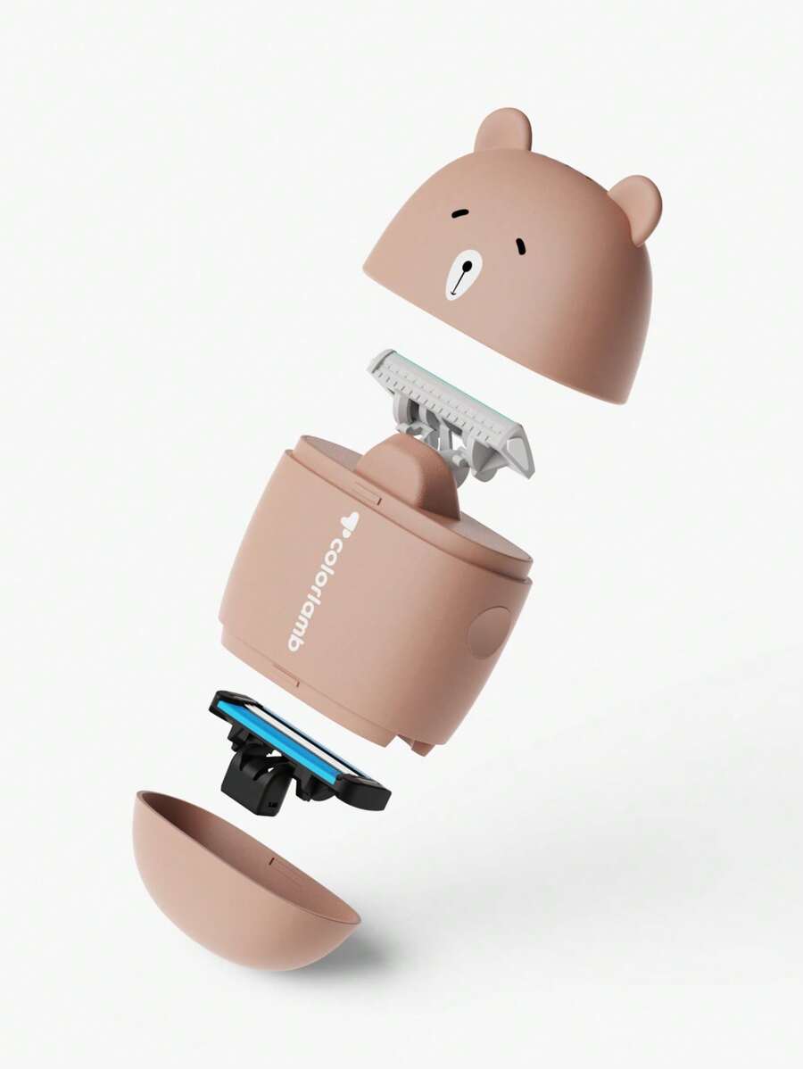 colorlamb Cartoon Bear Design Hair Removal Tool - Brown - View 1