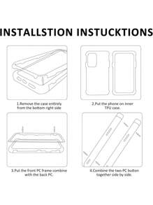 Minimalist Anti-Fall Phone Case Compatible With IPhone 11,Galaxy A52,Xiaomi Redmi Note 11 - Black - View 8