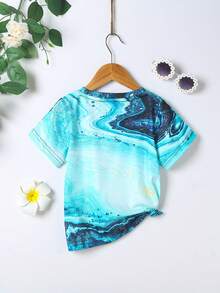 Tops con gái lớn Đá hoa Giải trí - Màu xanh lam - Xem 2