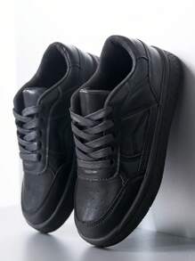 兒童前繫帶防滑板鞋適用於戶外 - 黑色 - 查看 4