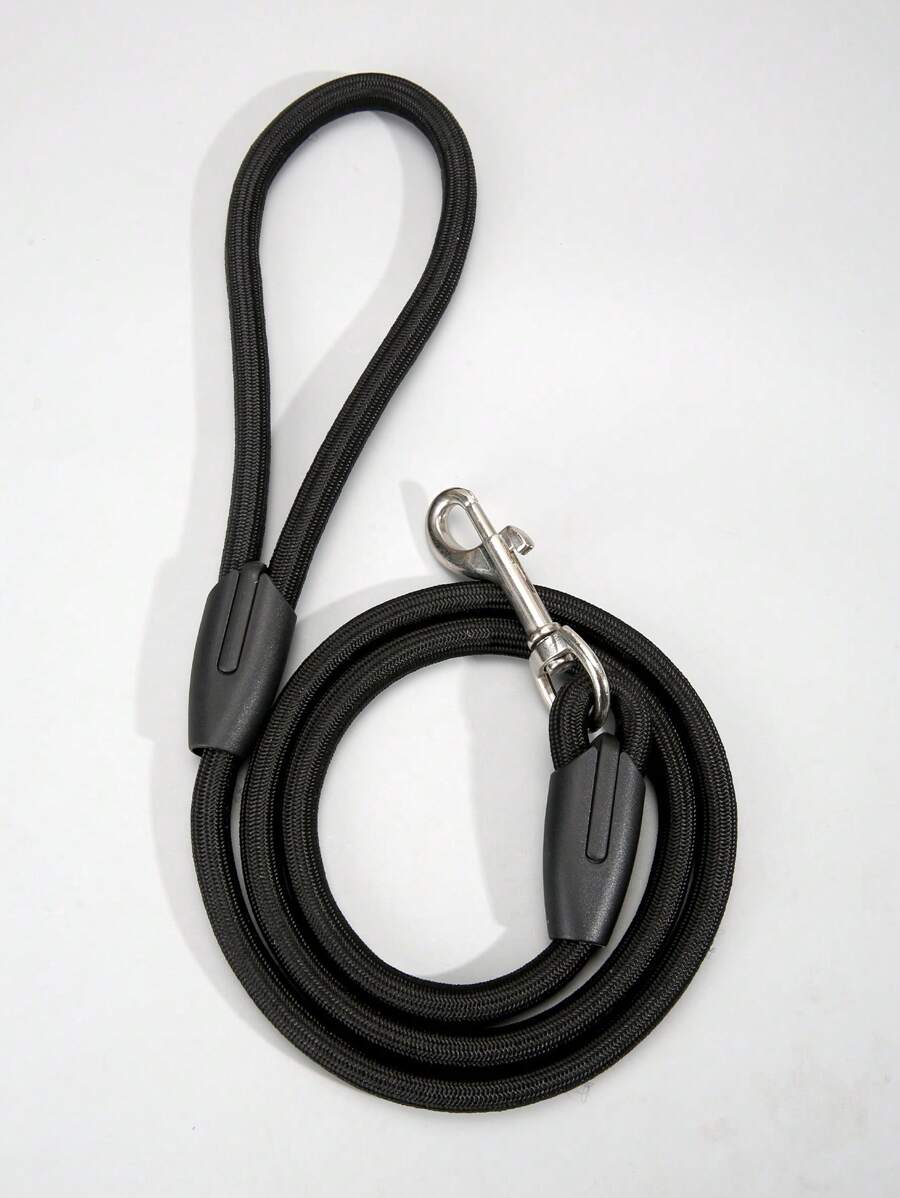 1pc Solid Color Pet Leash For Dog For Outdoor - Black - View 1