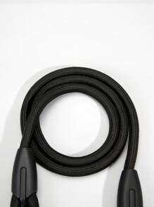 1pc Solid Color Pet Leash For Dog For Outdoor - Black - View 4