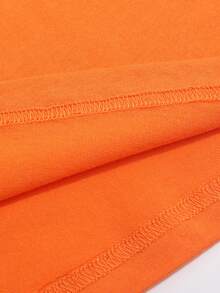 SHEIN Essnce Camiseta con mariposa con con estampado floral - Naranja - Ver 6