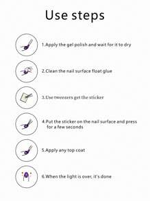 1 片浮雕/3D 浮雕蝴蝶美甲贴纸，黑色和白色，按压式指甲专用，贝壳极光蝴蝶结美甲贴纸，适合女士和女孩 DIY 使用 - 白色 - 查看 11