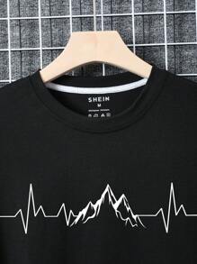 Áo thun nam Đồ họa Giải trí - màu đen - Xem 3