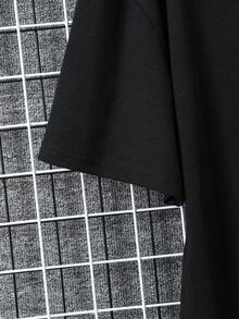 Áo thun nam Đồ họa Giải trí - màu đen - Xem 5