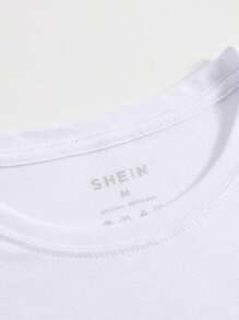 INAWLY 口号图案 T 恤 Be Real Not Perfect 图案 T 恤 女式上衣 - 白色 - 查看 5