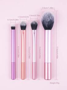 4Pcs Makeup Brushes Set Foundation Brush Cosmetic Brush Set Makeup Tools