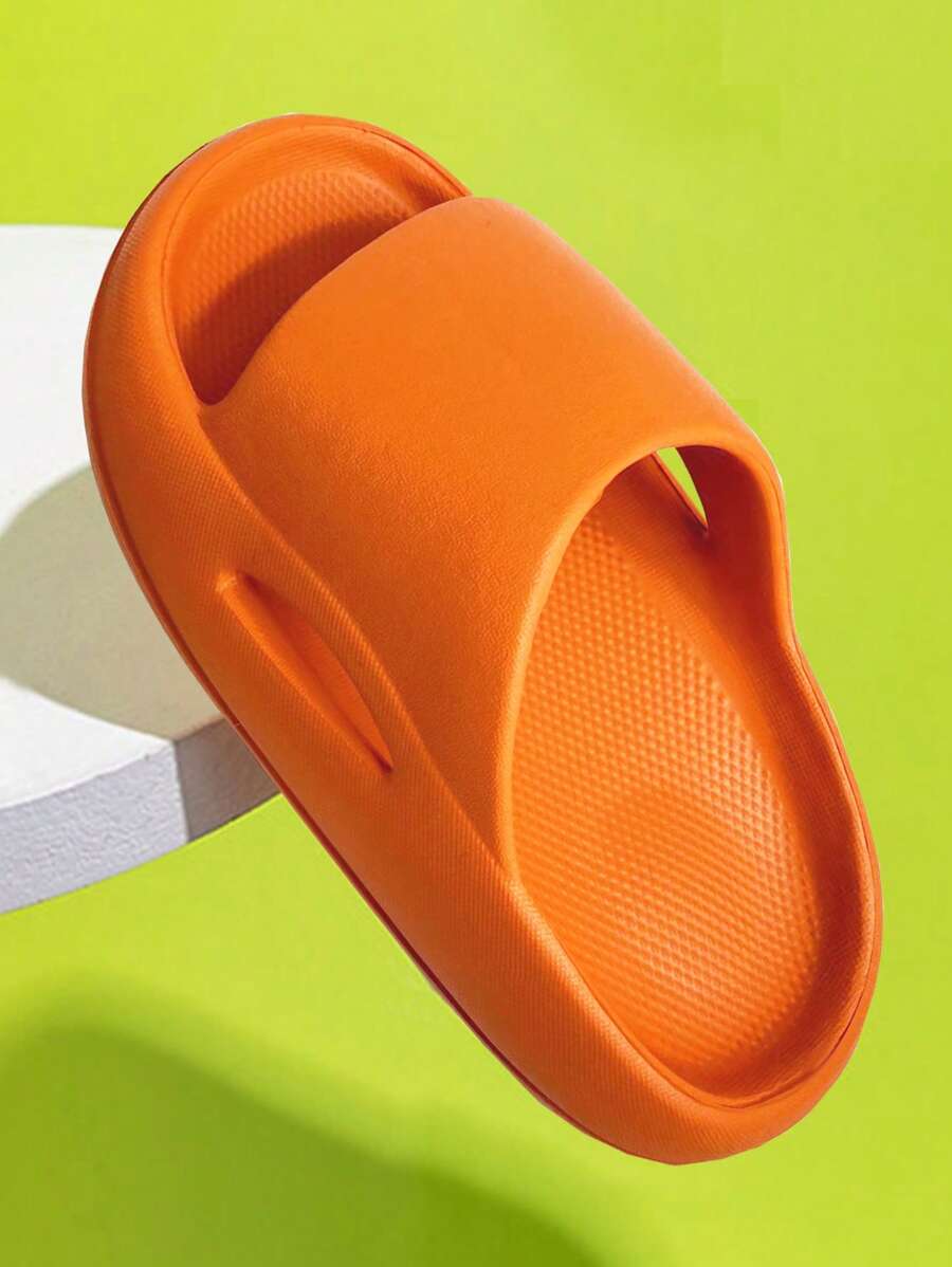 Chicos Zapatillas impermeable con abertura con banda única minimalista para exterior - Naranja - Ver 1