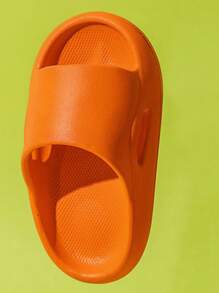 Chicos Zapatillas impermeable con abertura con banda única minimalista para exterior - Naranja - Ver 2