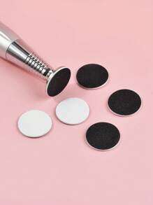 klimonla Sanding Paper Discs, 50pcs 25mm 180 Grit Nail Art Foot File Sanding Disc - Black - View 3