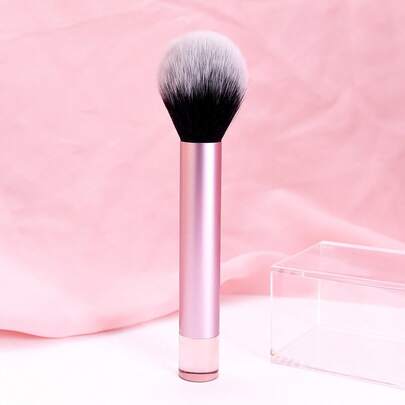 1支粉色散粉刷 粉底刷 粉饼刷 化妆刷 化妆工具，粉底刷，遮瑕刷，腮红刷，修容刷，腮红刷，古铜粉刷，散粉刷，粉底刷，腮红刷，赠品