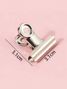 Nail Extension Clips, 2pcs Stainless Steel Reusable Curve Nail Art Fixing Clamps - Silver - View 3