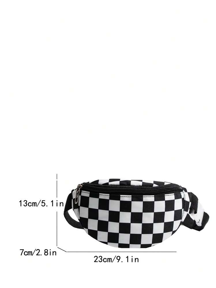 Nylon Plaid Shoulder Bag, Fashion Crossbody Chest Bag For Teenagers - Multicolor - View 2