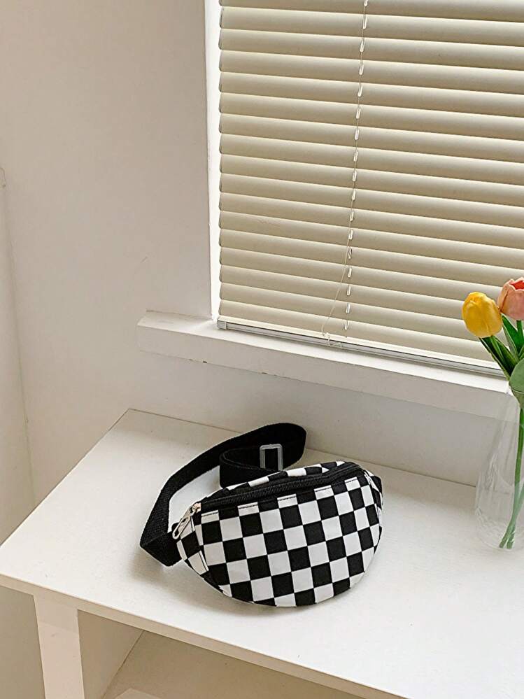 Nylon Plaid Shoulder Bag, Fashion Crossbody Chest Bag For Teenagers - Multicolor - View 7