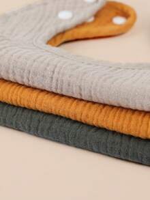 Bebé 3 piezas Babero unicolor - Multicolor - Ver 7