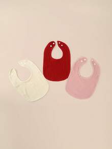 Bebé 3 piezas Babero unicolor - Multicolor - Ver 5