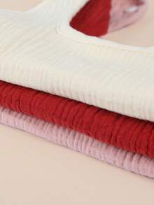 Bebé 3 piezas Babero unicolor - Multicolor - Ver 8