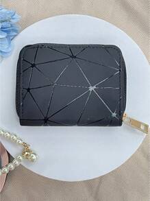 Short Wallet Coin Multi-Functional Accordion Zipper Card Case Id Card Holder Wallet Business Card Holder Credit Card Holder Women For Women Wallet Mini Wallet Purse Wallet Card Wallet - Black - View 2