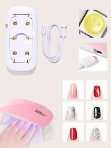 45件適用於美甲沙龍、美甲裝飾工具及美甲diy沙龍家用禮品套裝包含：uv Led凝膠甲油干燥器、甲油卸除器、光敏療法甲油檯燈、電鑽筆、甲油筆、美甲裝飾品、甲油筆、去死皮工具等