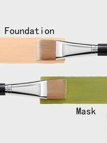 2支装粉底刷、粉底刷、遮瑕刷、腮红刷、修容刷、腮红刷、古铜粉刷、散粉刷、粉底刷、腮红刷、赠品 - 黑色 - 查看 2