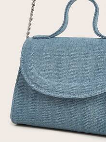 儿童蓝色牛仔手提包 - 藍色 - 查看 4