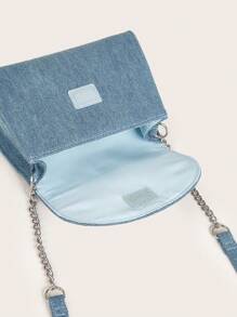 儿童蓝色牛仔手提包 - 藍色 - 查看 7