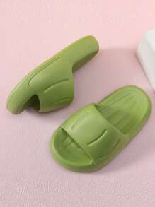 Chicas Zapatillas con banda única antideslizante EVA para interior - Verde - Ver 1