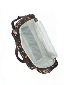 Baby Cartoon Cow Pattern Large Capacity Diaper Bag - Coffee Brown - View 7