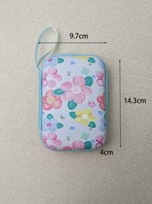 6 cái Túi lưu trữ cáp dữ liệu in hoa & Bộ bảo vệ & nắp đầu sạc - Nhiều màu - Xem 4