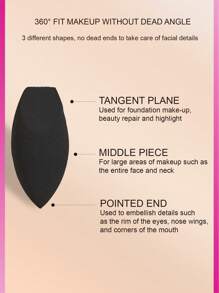 baopinger 3 schwarze ovale doppelt geschnittene Gesichts-Make-up-Schwämme, atmungsaktiv und leicht zu transportieren, für trockene und feuchte Gesichts-Make-up-Schwämme, die mit Lotion vermischt werden, bevorzugtes Make-up-Werkzeug, frei von Flüssigkeiten, Cremes und Puder, Make-up, günstig, Raumdekoration, Schminktisch, Reise, Schlafzimmer, Make-up-Accessoires, Puder, Make-up-Blender, Puderpuff, Make-up-Schwamm, günstig, Strumpfstopfer, Make-up, Make-up-Werkzeuge, günstige Sachen, Geschenke, Geschenke für Frauen, Weihnachtsgeschenke