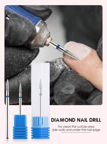 1PC Diamond Nail Drill Bit Pedicure Drill Bits Electric Nail File For Acrylic Gel Nails Cuticle Remover Manicure Pedicure Tools Home Salon Use