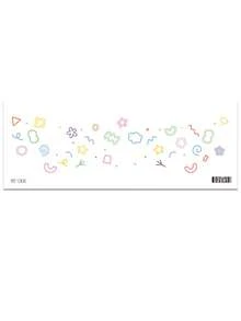 1sheet Star & Heart Pattern Facial Tattoo Sticker - Multicolor - View 2