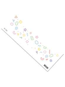 1sheet Star & Heart Pattern Facial Tattoo Sticker - Multicolor - View 3