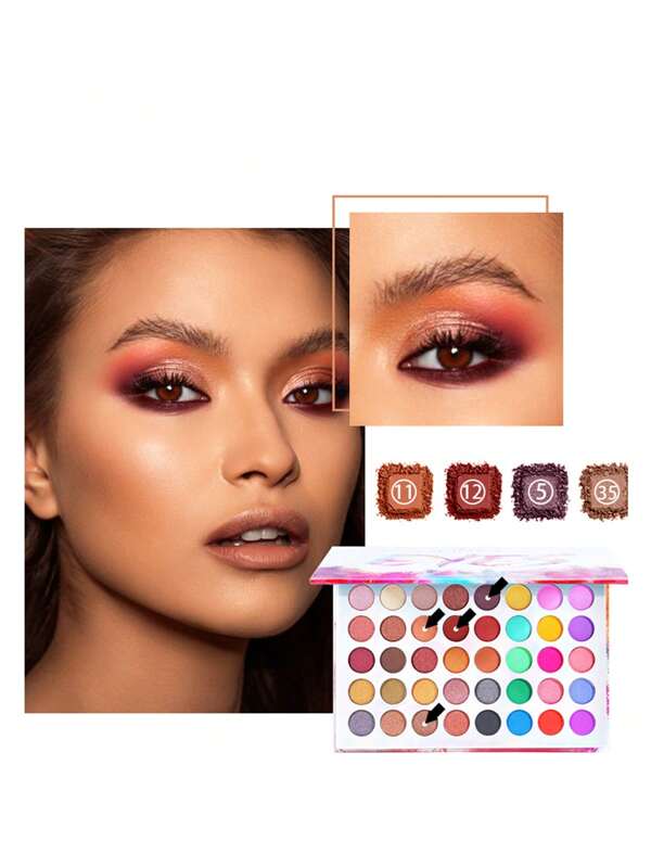 40Color Eye Shadow Palette, Matte Glitter Matte Eyeshadow Palette Eyeshadow Tray Eye Shadow