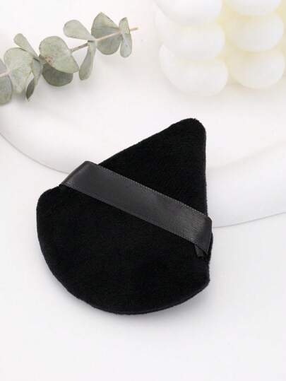 1pc Black Loose Powder Puff Triangle Cushion Crystal Velvet Soft Setting Powder Puff,Makeup,Cheap,Room Decor,Vanity,Travel,Bedroom,Makeup Accessories,Puff,Makeup Blender,Powder Puff,Makeup Sponge,Cheap,Stocking Stuffers,Makeup,Makeup Tools,Cheap Stuff,Gifts,Gifts For Women,Christmas Gifts