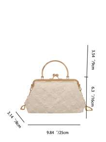 Cute Sweet Style White Lace Bag Three-Dimensional Flower Shoulder Bag - White - View 6