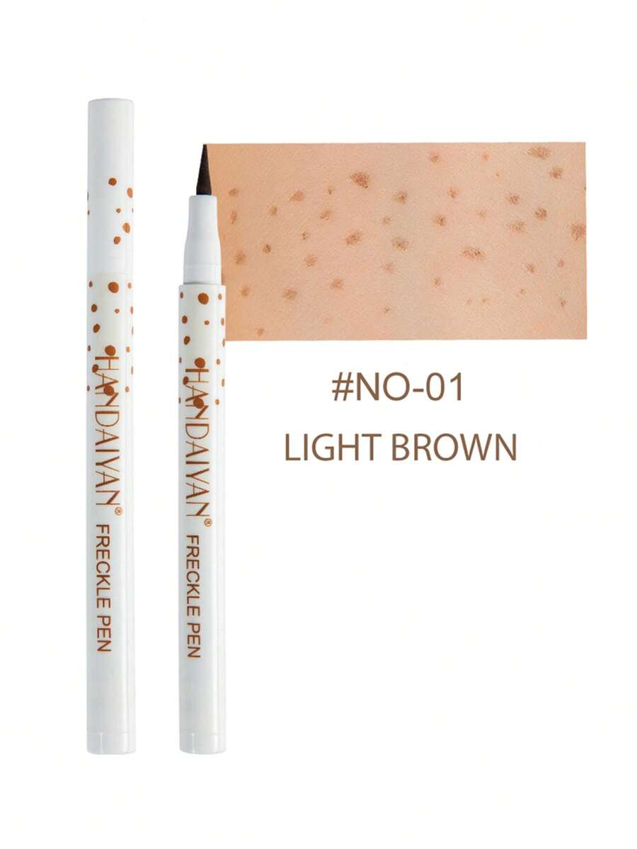 HANDAIYAN 1ml Natural Freckle/Mole Pen, High Pigment Waterproof, Easy To Apply, Creates Refined Makeup Look, Suitable For Parties, Festivals, Daily Makeup, Halloween, Christmas, Autumn/Winter. Also Applicable For Camping, Travel, Gatherings And Other Fashionable Makeup Occasions. Cosmetic Product, Face Painting, Makeup, Suitable For Women, Winter/Spring, Suitable As Birthday, Valentine's Day, Mother's Day Gift, Carnival Party. Best Color Choice For Y2K Fancy Fashion - 01 Natural - 查看 1
