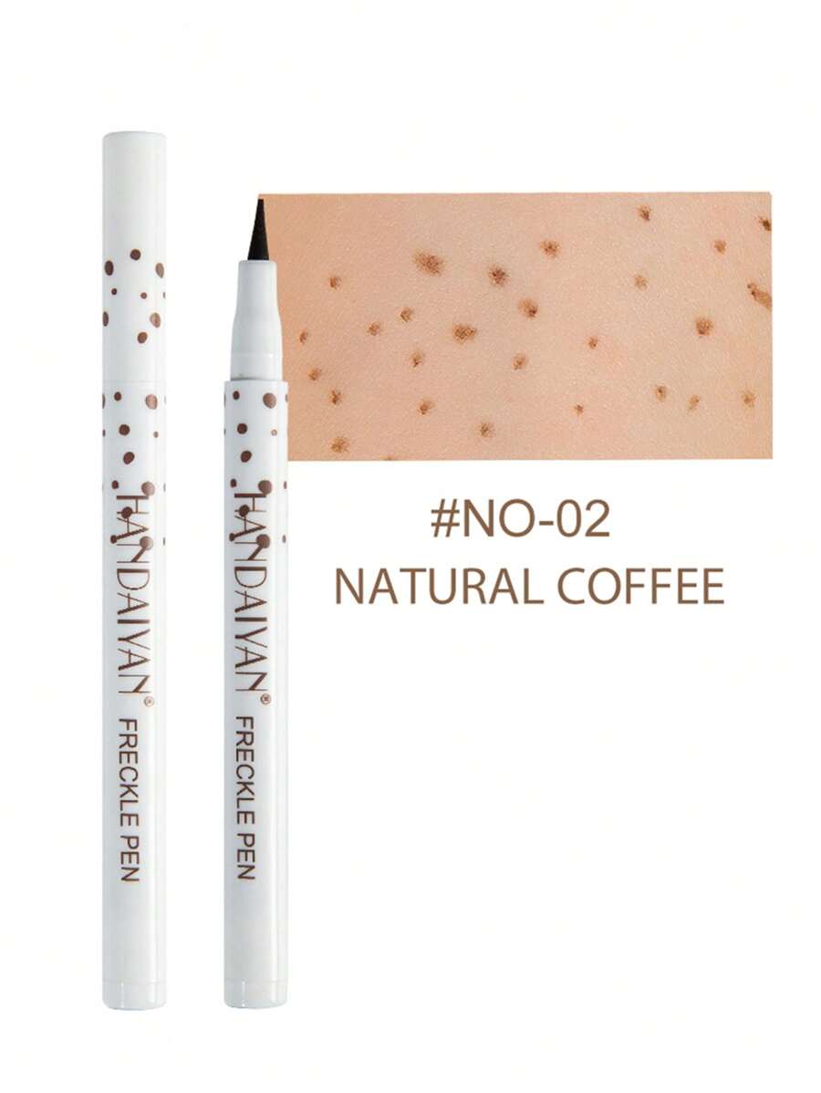 HANDAIYAN 1ml Natural Freckle/Mole Pen, High Pigment & Waterproof, Easy To Apply, Creates Refined Makeup Look, Suitable For Parties, Festivals, Daily Makeup, Halloween, Christmas, Autumn/Winter. Also Applicable For Camping, Travel, Gatherings And Other Fashionable Makeup Occasions. - 02 Beige - View 1