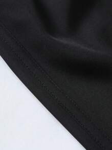 Manfinity Hypemode Men Drawstring Waist Slant Pocket Shorts - Black - View 5