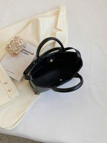 1 chiếc túi xách đeo chéo thủ công dệt kiểu mới 2025, thích hợp cho phụ nữ sử dụng hàng ngày, đi làm, du lịch ngày lễ, quà tặng hẹn hò ngày lễ tình nhân, "Yêu mẹ" - màu đen - Xem 4